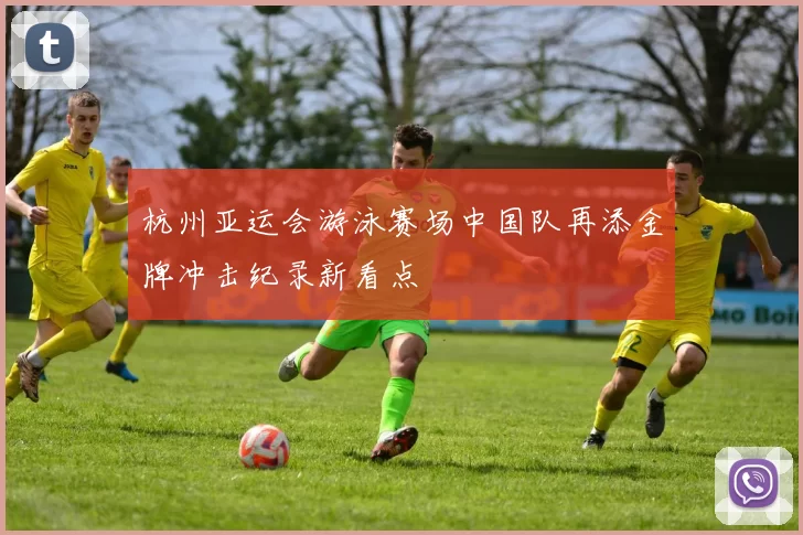 杭州亚运会游泳赛场中国队再添金牌冲击纪录新看点